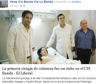 Cirugia de Columna en el CIS Banda